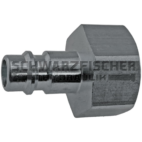 Druckluft - Schnellkupplungsstecker mit Außengewinde in Stahl gehärtet und verzinkt von Schwarzfischer Hydraulik