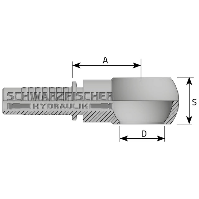 Standard Pressarmatur Ringnippel für Hohlschrauben BSP/RNR von Schwarzfischer Hydraulik