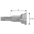 Standard Pressarmatur Flanschanschluss 6000 PSI - Einteilig von Schwarzfischer Hydraulik