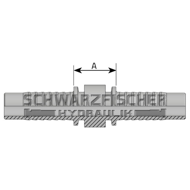 Standard Pressarmatur Verbindungsnippel von Schwarzfischer Hydraulik