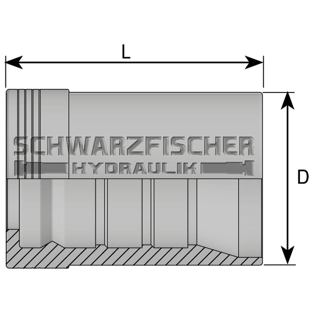 Interlock Pressfassung 4SH (Double Skive) von Schwarzfischer Hydraulik