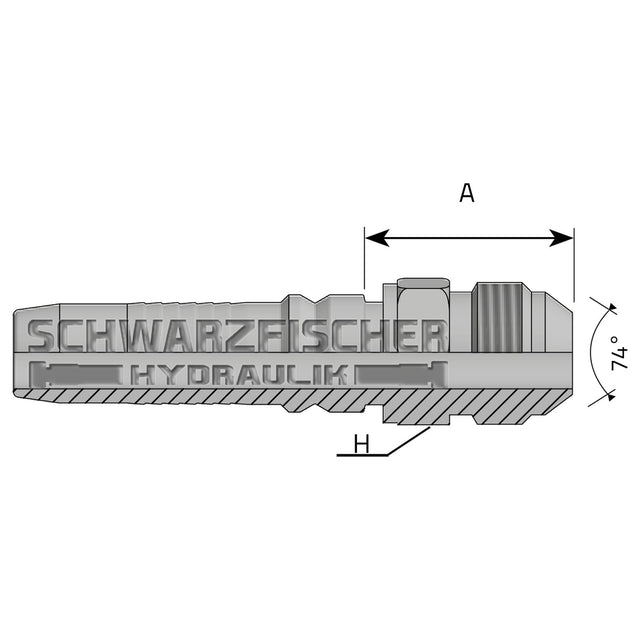 Interlock Pressarmatur AGJ 37° Aussenkonus (UNF - Gewinde) von Schwarzfischer Hydraulik