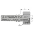 Interlock Pressarmatur DKOS Innengewinde mit O - Ring 24° Konus (Metrisch) von Schwarzfischer Hydraulik