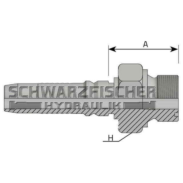 Interlock Pressarmatur AGF ORFS Stirndichtend von Schwarzfischer Hydraulik