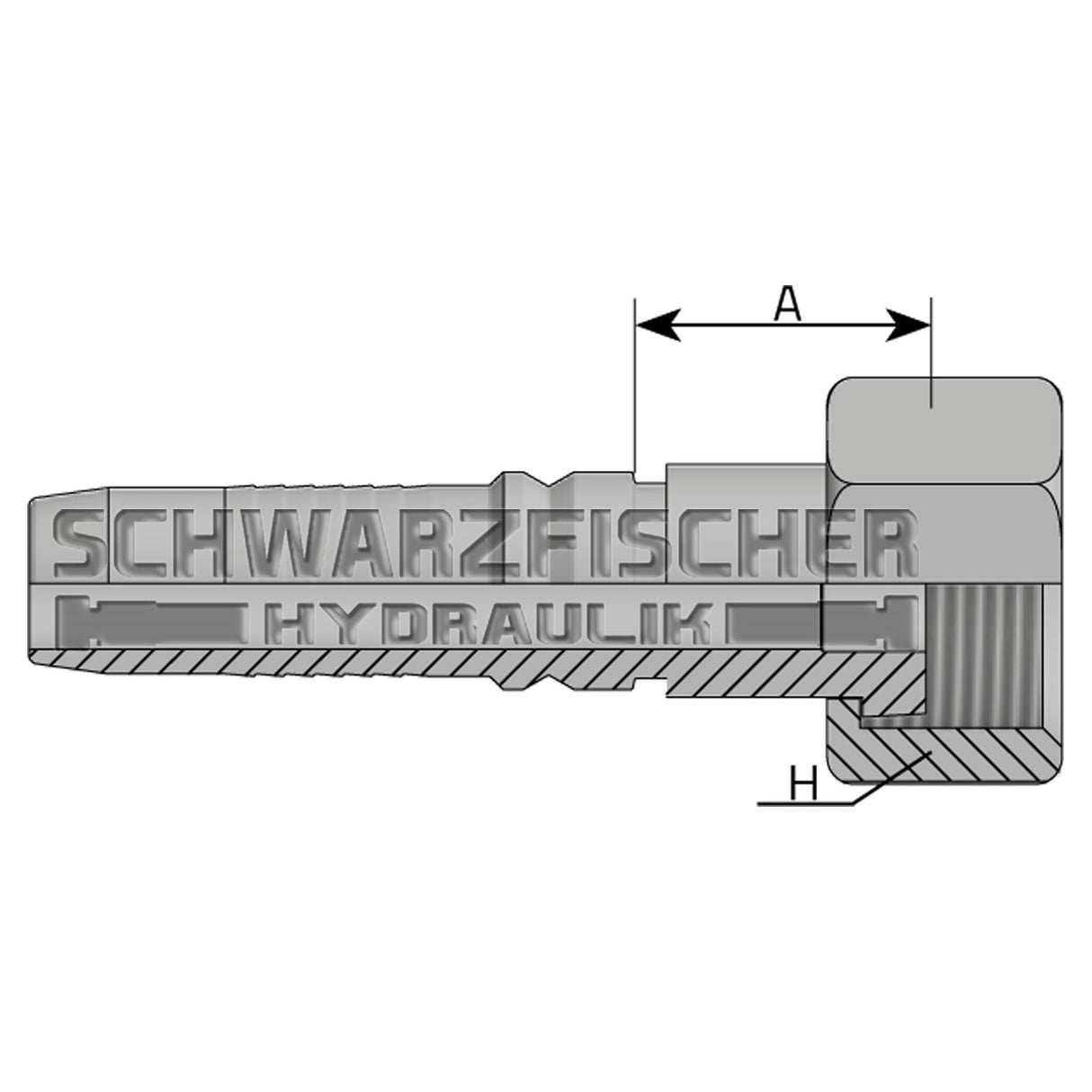 Interlock Pressarmatur DK - ORFS UNF - Gewinde von Schwarzfischer Hydraulik