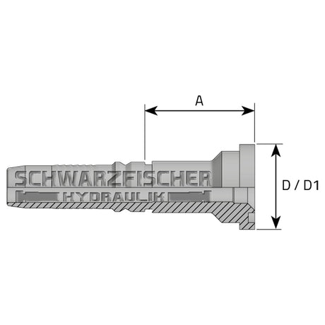 Interlock Pressarmatur Flanschanschluss 6000 PSI - Einteilig von Schwarzfischer Hydraulik