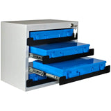 Werkzeug-Tresor Stahlblech inklusive 4 Stahlblechkasten ohne Einlage