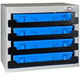 Werkzeug-Tresor Stahlblech inklusive 4 Stahlblechkasten ohne Einlage