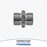 Doppelnippel in Edelstahl von Schwarzfischer Hydraulik