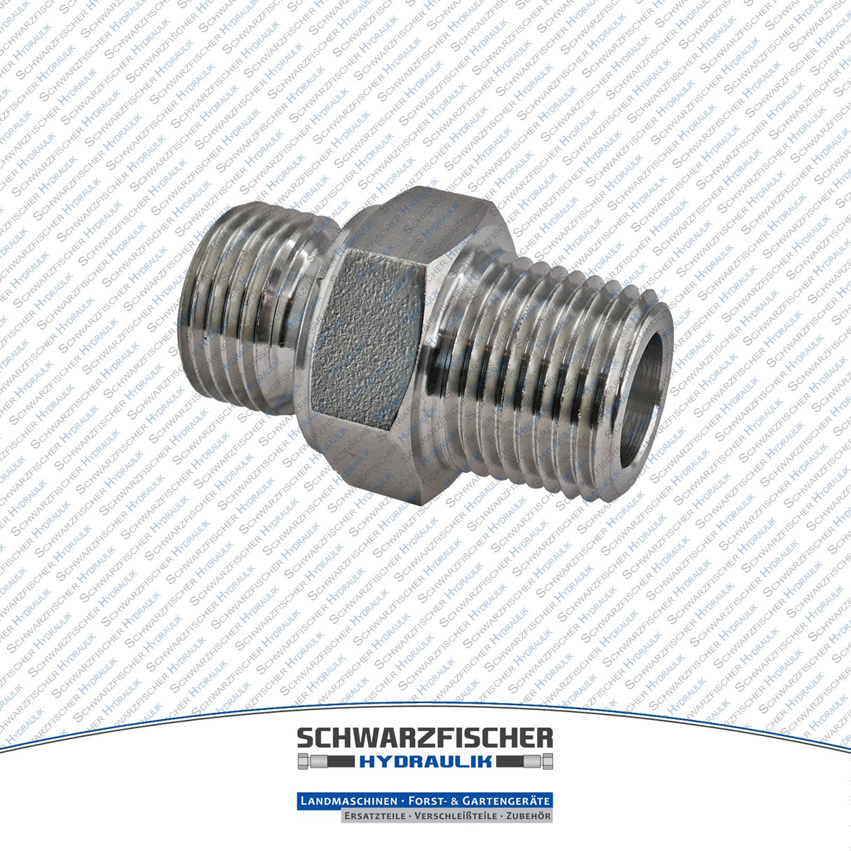 Doppelnippel Zoll / NPT Gewinde aus Edelstahl von Schwarzfischer Hydraulik