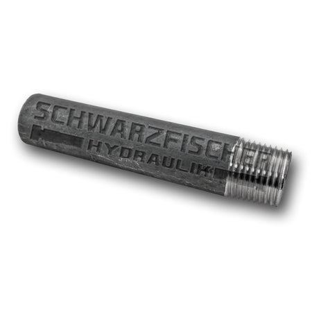 Rohrnippel zum Anschweißen in Stahl schwarz von Schwarzfischer Hydraulik