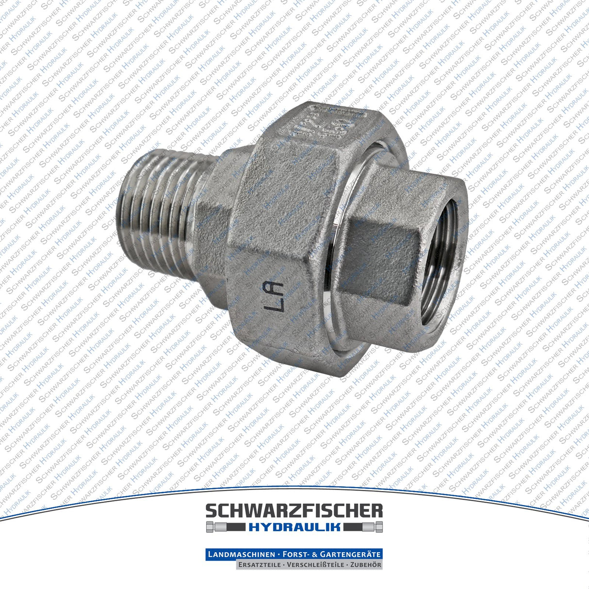 Verschraubung trennbar konisch dichtend in Edelstahl 1.4408 von Schwarzfischer Hydraulik