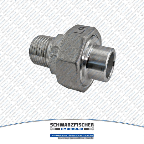 Verschraubung Schweißfitting trennbar konisch dichtend aus Edelstahl von Schwarzfischer Hydraulik