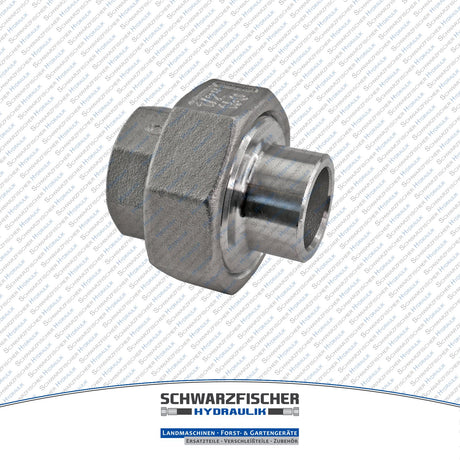 Verschraubung Schweißfitting trennbar konisch dichtend aus Edelstahl von Schwarzfischer Hydraulik