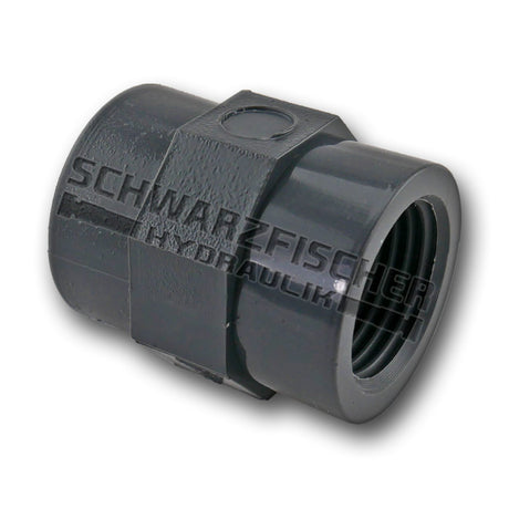 Gewindemuffe / Fittting aus PVC - U Kunststoff von Schwarzfischer Hydraulik