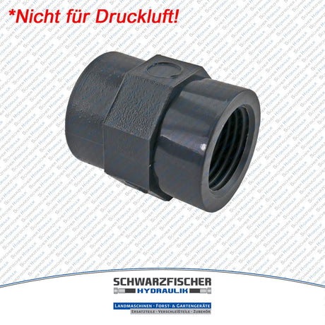 Gewindemuffe / Fittting aus PVC - U Kunststoff von Schwarzfischer Hydraulik