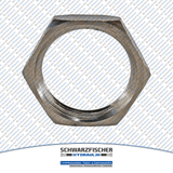 Gegenmutter in Messing vernickelt von Schwarzfischer Hydraulik