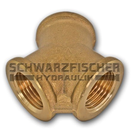 Luftweiche 2 - fach in Messing von Schwarzfischer Hydraulik