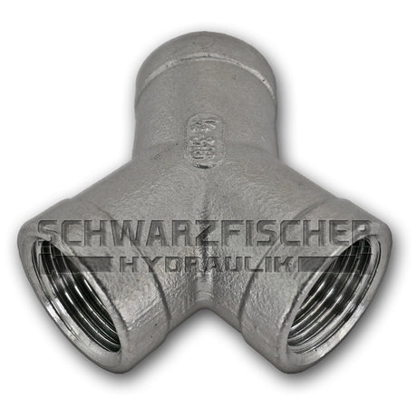 Luftweiche 2 - fach in Edelstahl 1.4408 von Schwarzfischer Hydraulik