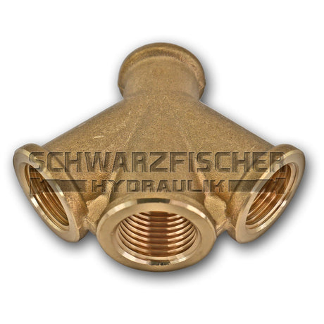 Luftweiche 3 - Fach aus Messing von Schwarzfischer Hydraulik