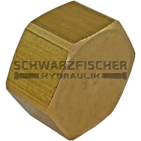 Verschlusskappe mit Innengewinde in Messing von Schwarzfischer Hydraulik