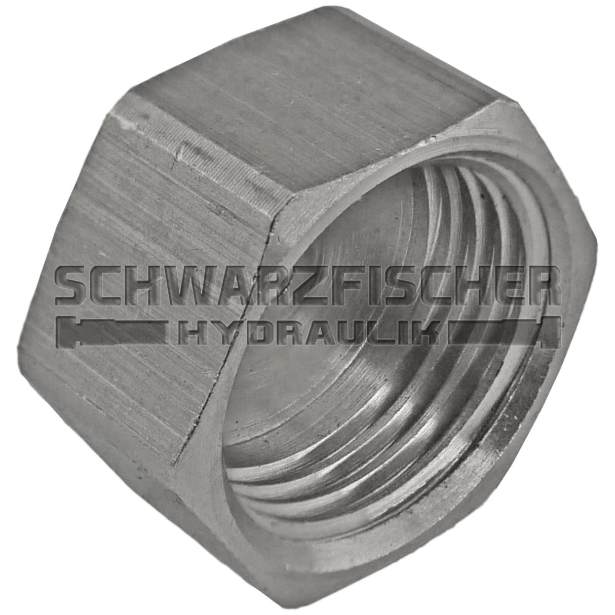 Verschlusskappe mit Innengewinde in Edelstahl 1.4408 von Schwarzfischer Hydraulik