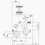 3 - Wege Stromregelventil Mengenteiler für OMS Ölmotor Hydraulikmotor RFP3 von Schwarzfischer Hydraulik