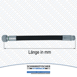 Hydraulikschlauch 2SC DN06 - 6S DKOS/CES M14x1,5 | Längen bis 5000mm von Schwarzfischer Hydraulik