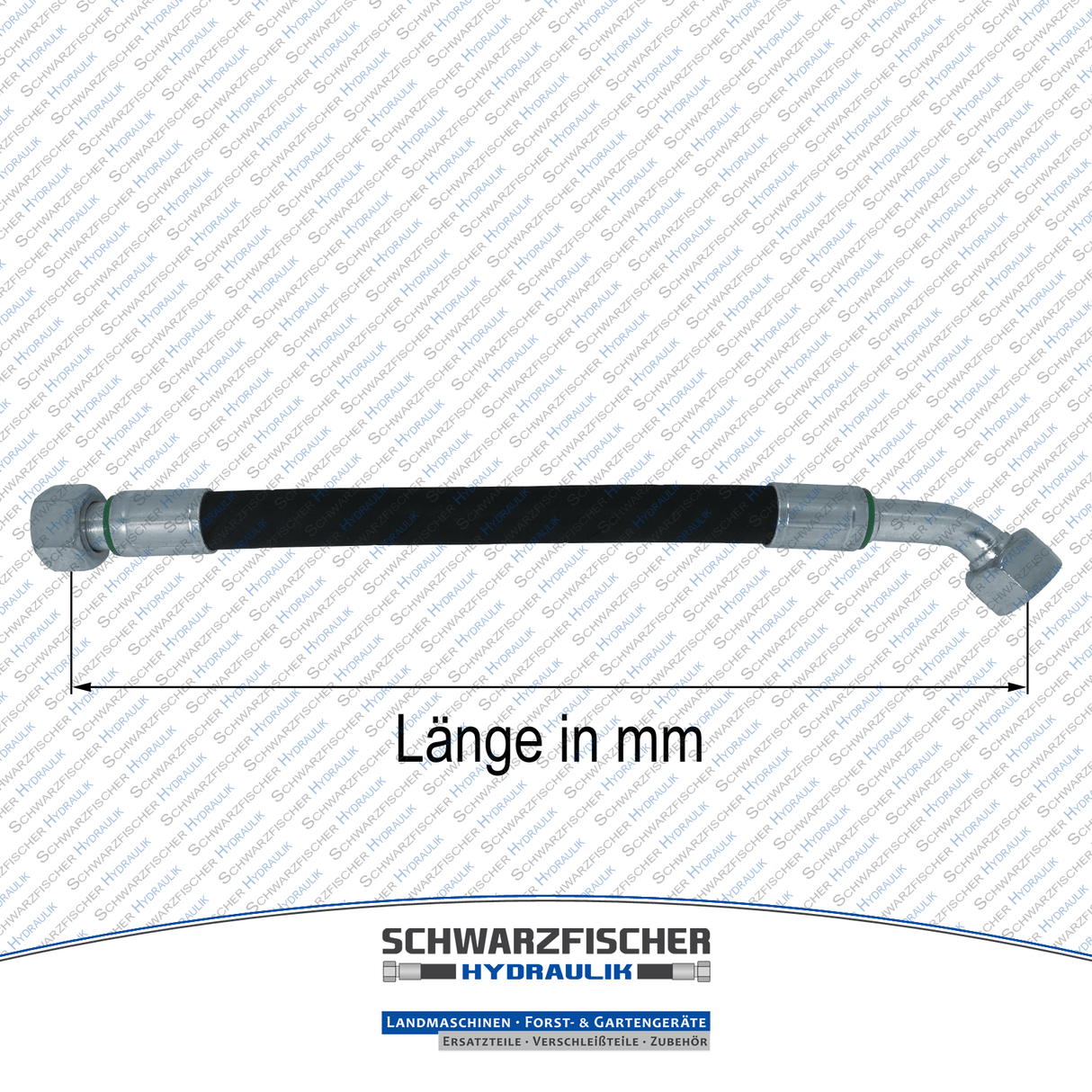 Hydraulikschlauch 2SC DN12 - 15L DKOL/DKOL45° M22x1,5 | Längen ab 5050mm von Schwarzfischer Hydraulik