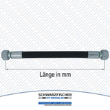 Hydraulikschlauch 2SC DN12 - 15L DKOL/DKOL M22x1,5 | Längen ab 5050mm von Schwarzfischer Hydraulik