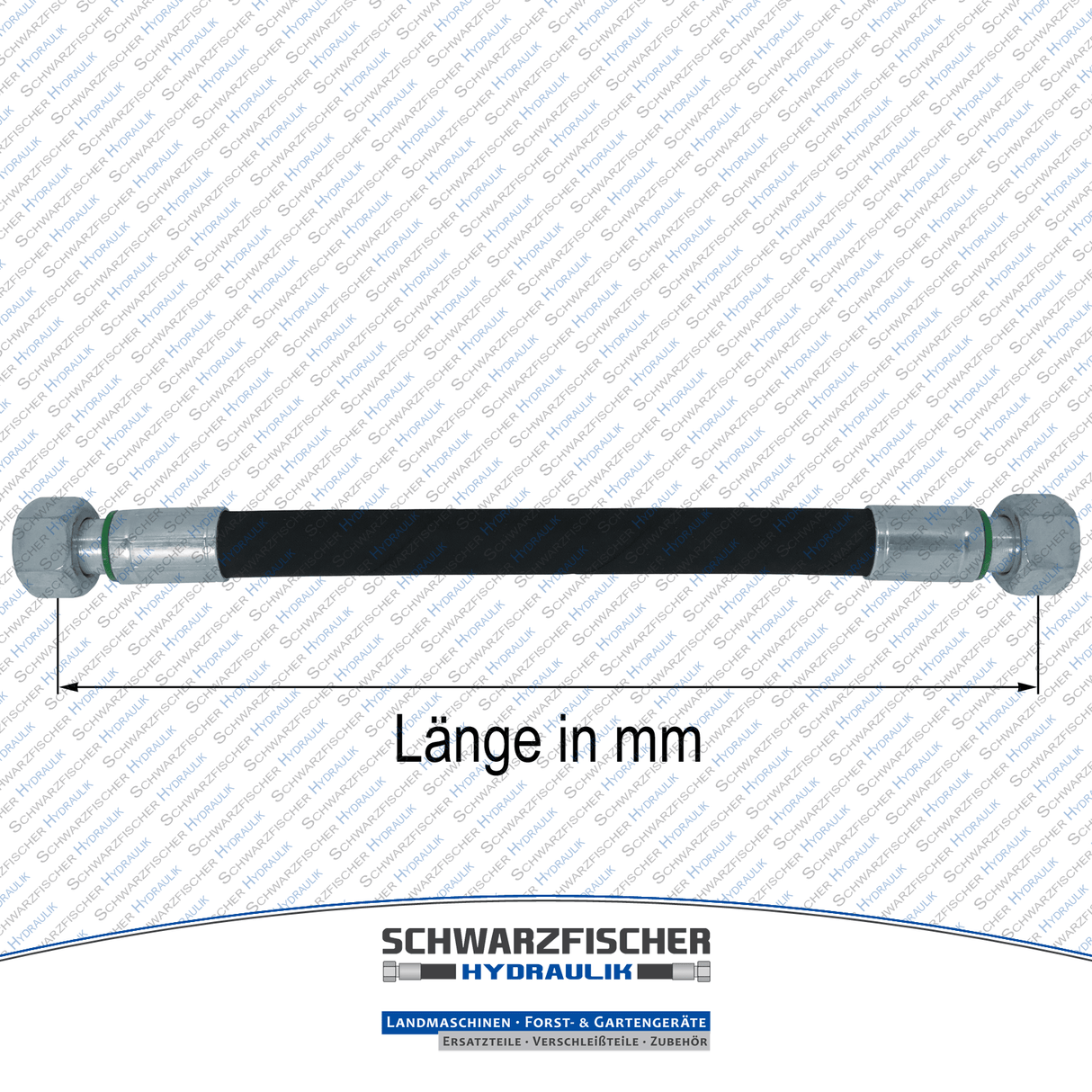Hydraulikschlauch 2SC DN10 - 14S DKOS/DKOS M22x1,5 | Längen ab 5050mm von Schwarzfischer Hydraulik