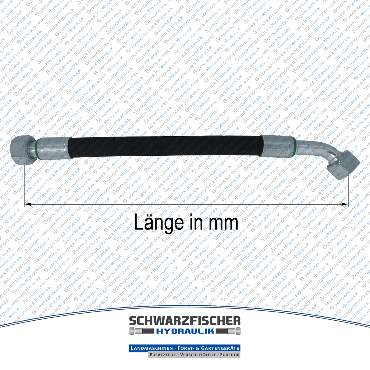 Hydraulikschlauch 2SC DN06 G1/8" DKR/DKR45 | Längen bis 5000mm von Schwarzfischer Hydraulik