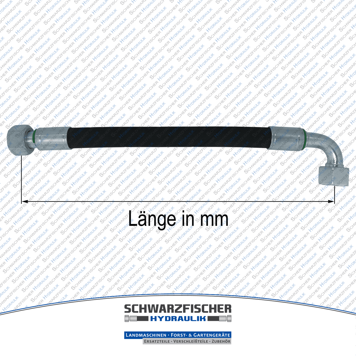 Hydraulikschlauch 2SC DN06 G1/4" DKR/DKR90 | Längen ab 5050mm von Schwarzfischer Hydraulik