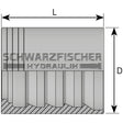 B9R Standard Pressfassung R9R - 4SP (Skive) von Schwarzfischer Hydraulik