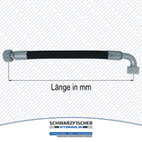 Hydraulikschlauch 2SC DN12 G1/2" DKR/DKR90 | Längen ab 5050mm von Schwarzfischer Hydraulik