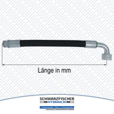 Hydraulikschlauch 2SC DN19 G3/4" AGR/DKR90 | Längen ab 5050mm von Schwarzfischer Hydraulik