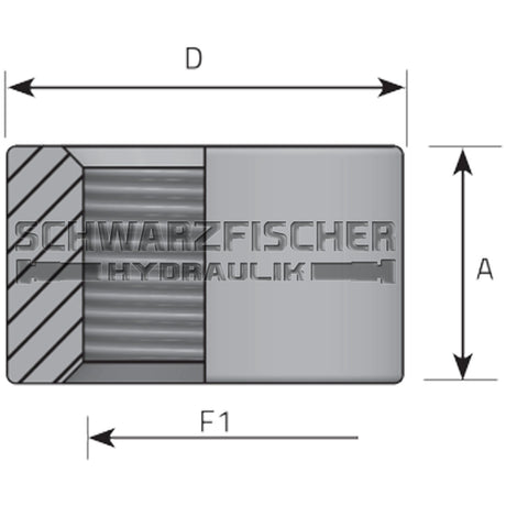 Schweißring mit durchgängigem Innengewinde zöllig von Schwarzfischer Hydraulik