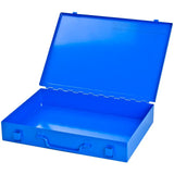 Stahlblechkasten ohne Einlage, blau von Schwarzfischer Hydraulik
