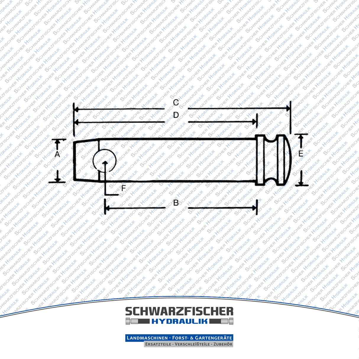 Steckbolzen Gerätebolzen Oberlenkerbolzen von Schwarzfischer Hydraulik