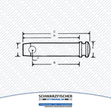 Steckbolzen Gerätebolzen Oberlenkerbolzen von Schwarzfischer Hydraulik